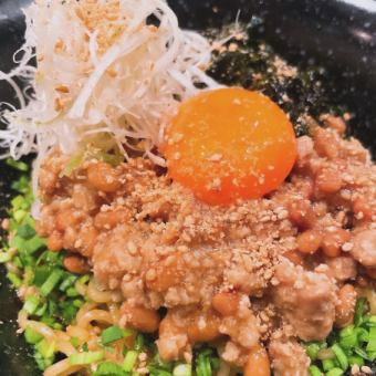 そぼろ納豆まぜそば