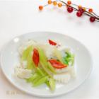 Stir-fried squid and celery