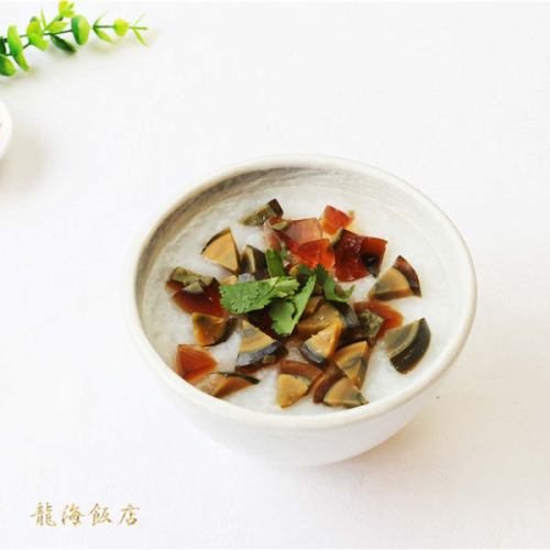 Century egg porridge