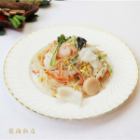 Seafood grilled rice noodles