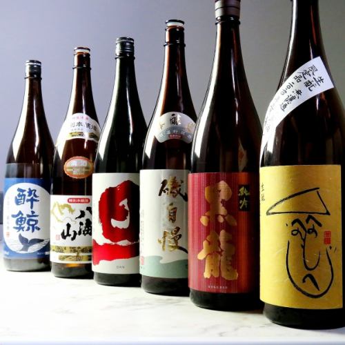 『秋鹿』など厳選した日本酒をご用意。