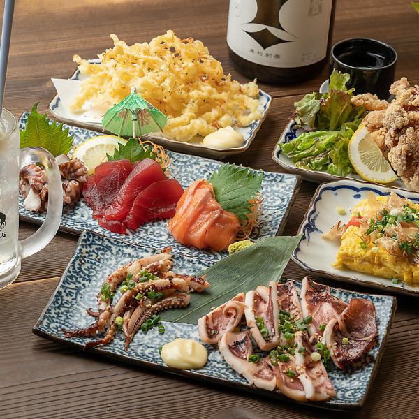 Enjoy exquisite cuisine and over 70 types of sake!