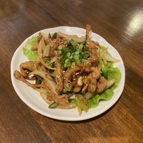 鶏セセリピリ辛炒め