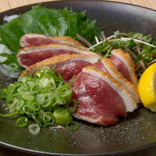 Omi duck salted and seared with ponzu sauce