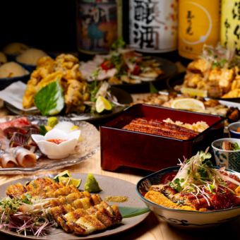 【연회 강추!】 장어와 닭 맛있는 추천을 모두 즐길 수 있다!전 10품 120분 무제한 뷔페 포함 7500엔(부가세 포함)