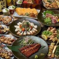 【飲み放題付】鰻×鶏のお手軽コース