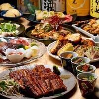 【飲み放題付/歓送迎会に◎】人気メニュー鰻×鶏の満喫コース