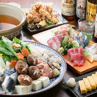 《120分飲放付》お得に当店1番人気のお鍋を楽しむ！【寄せ鍋＆3品（飲み放題付）4,000円コース】