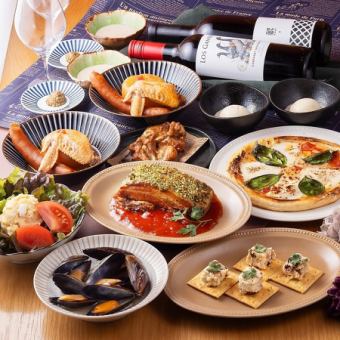 【ちょうどいい集まりに】お気軽コース8品/3850円(税込)　[料理のみ]