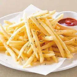 Giant portion of french fries