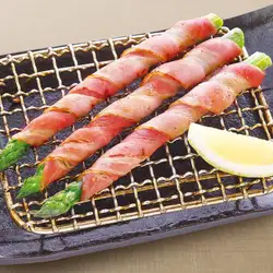 Bacon-wrapped asparagus