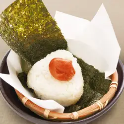 Various types of rice balls