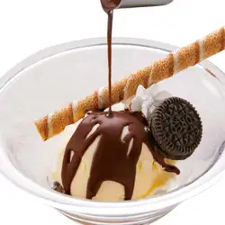 Ice cream with crispy sauce: Crispy Strawberry / Crispy Chocolate (various flavors)