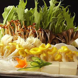 Lots of vegetables ≪Mountain delicacies course≫ 5,478 yen (tax included)《10 dishes in total》