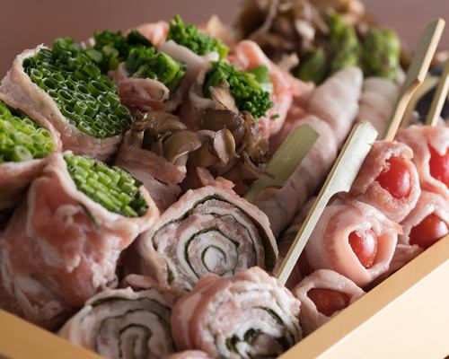 野菜巻き串５本盛り合わせ