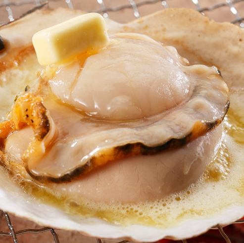 Shell-grilled scallops (2 pieces)