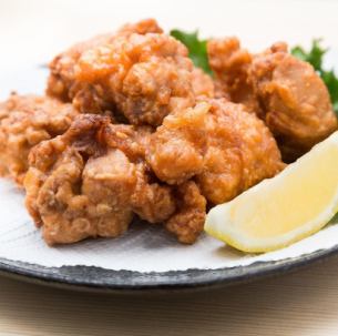 Deep-fried forest chicken prepared in the shop