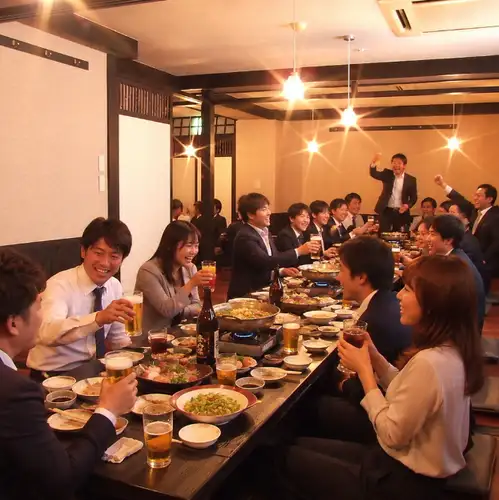 주위를 신경쓰지 않고 개인실 연회