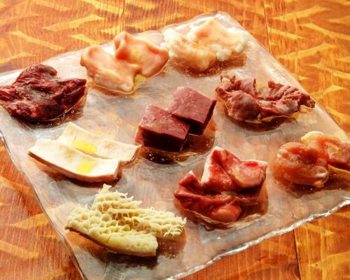 Assortment of 9 types of offal