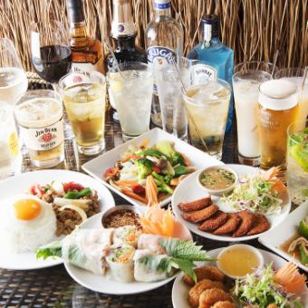 歓送迎会にもおすすめ　じっくり味わうタイ堪能コース全10品（120分飲み放題）