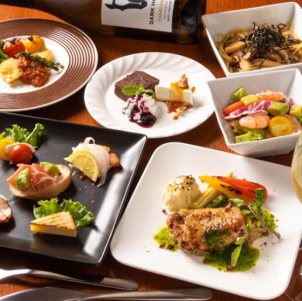【大人デートにおススメ!】料理7品 2時間飲み放題付き 5500円税込コース