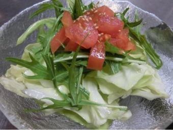 Cabbage crispy salad / green salad / sanchu