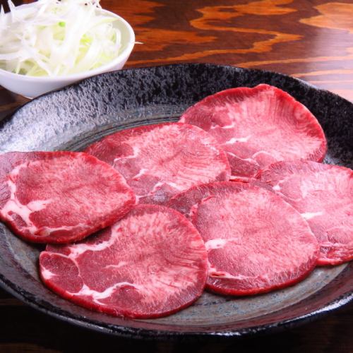 Leek salt beef sagari / garlic miso beef sagari / beef tongue
