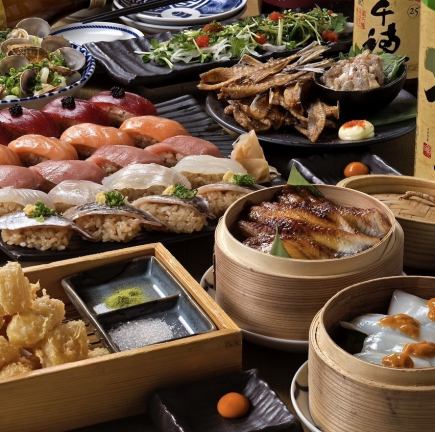 お料理のみ【満喫とっておきコース】特選握り含む8品☆
