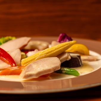 【イタリア旅行気分】メイン羊、豚料理or魚料理が楽しめるコース《旬素材をシェフのおまかせで》