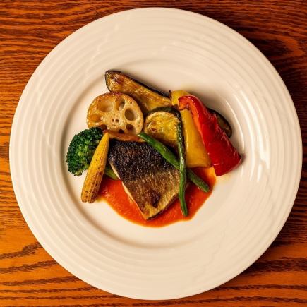 【ランチ】日替わり前菜・4種類から選べる料理・日替メイン料理が楽しめる【スペシャルコース】