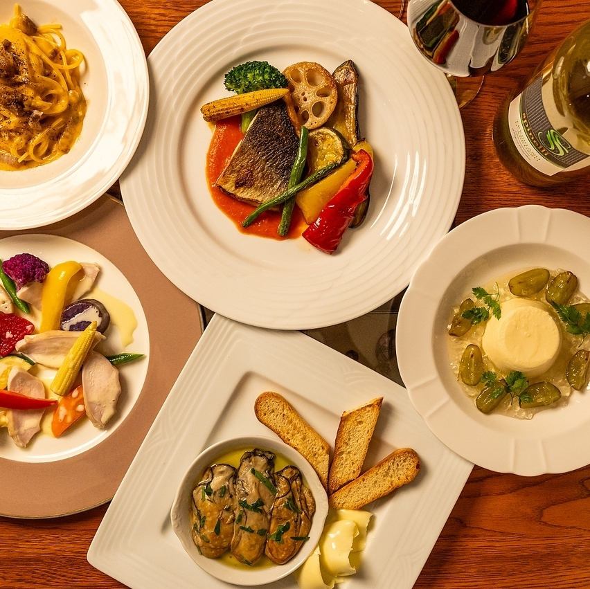 心と体に嬉しい旬の食材をふんだんに。湯島の極上イタリアンへようこそ。