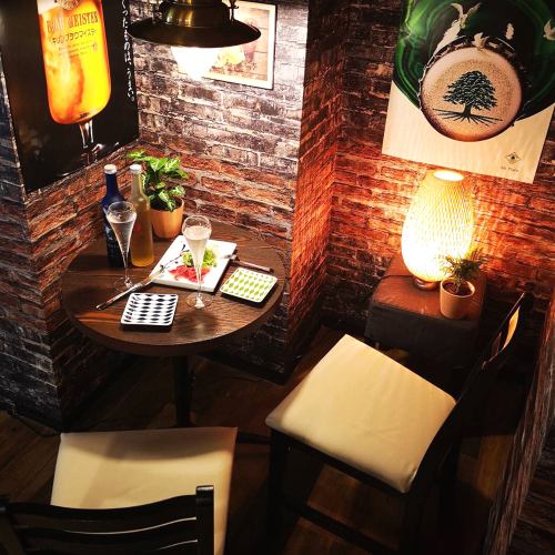 A couple seat recommended for a date♪ If you are looking for a stylish meat bar in Umeda, head to Sake Future ★ Meat, Seafood, Izakaya menu, as well as a variety of drinks ♪