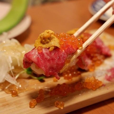 Exquisite★Very popular Wagyu beef sushi 4 pieces [top]