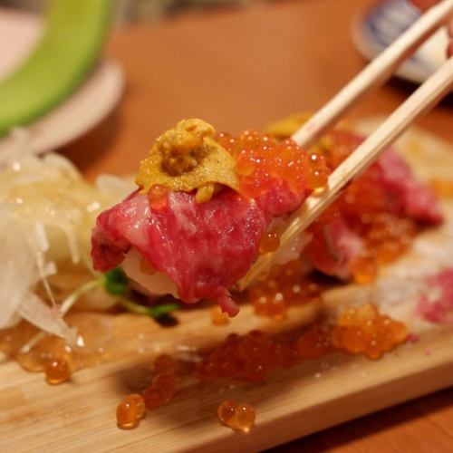Wagyu beef sushi [top]