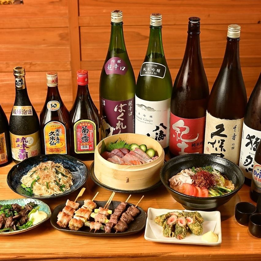 厳選された日本酒や焼酎がズラリ。お酒好きも納得の品揃えです♪