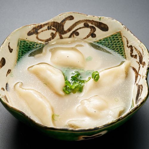 三元豚のもちっと水餃子