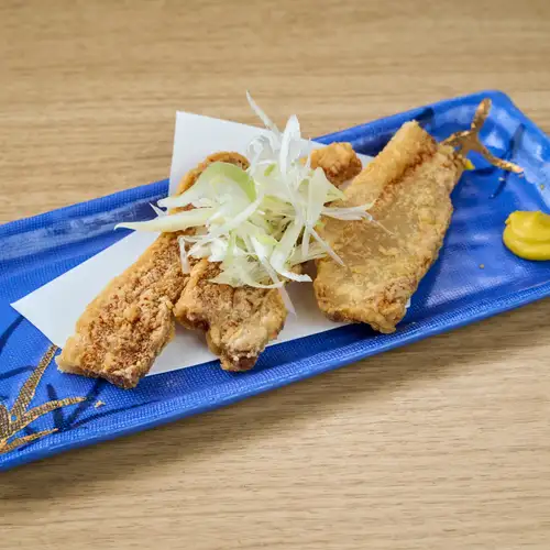 厚切り豚バラ肉のガッツリ揚げ