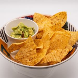 Tortilla chips & homemade pico de gallo or guacamole