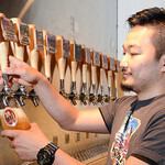 Enjoy BairdBeer, created by a genius in the beer world, in a warm, wood-toned space.