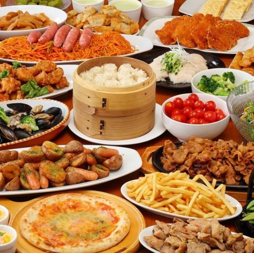 120分飲み放題・ビュッフェ食べ放題＋BBQセット