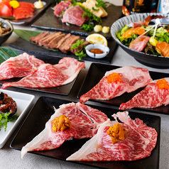 Most popular! [All-you-can-drink for 3 hours] 3 types of beef tongue and A5 Wagyu beef sushi x 2 types of Wagyu beef hotpot to choose from <Iki Course> 7000 yen ⇒ 6000 yen