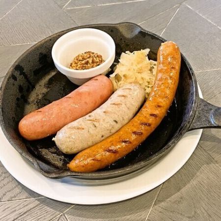 3種盛り合わせ こだわりソーセージ