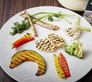 グリル野菜　アパ社長カレーディップ