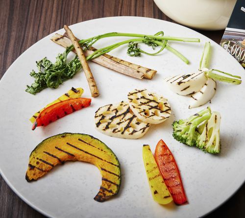 グリル野菜　アパ社長カレーディップ