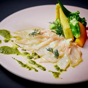 鯛のカルパッチョ