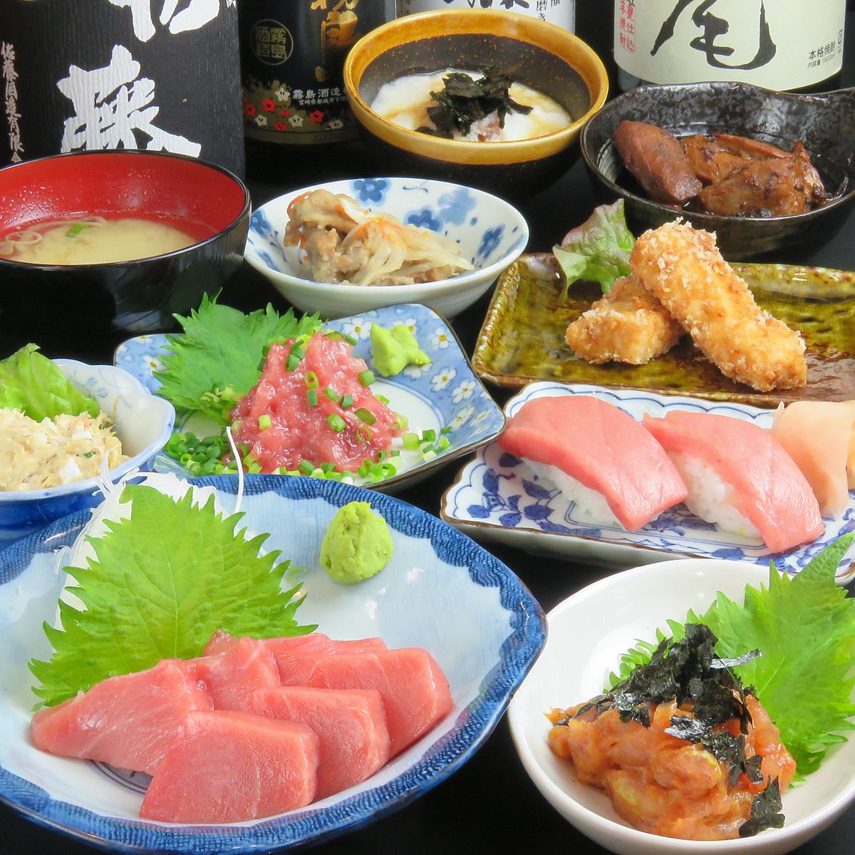 [A long-established tuna specialty store founded 50 years ago] Fish/Seafood/Sashimi/Nakasu/Izakaya/All-you-can-drink/Lunch/Seafood dishes