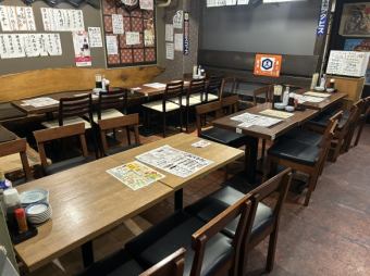 40名様から最大で70名様まで貸切利用が可能です◎また、ちゃちゃ亭は皆様集まりやすい立地にございますので、大人数のまとめ役である幹事様のご負担も軽減！リーズナブルなコースも複数ご用意しております。ニーズに合わせてお選びください♪