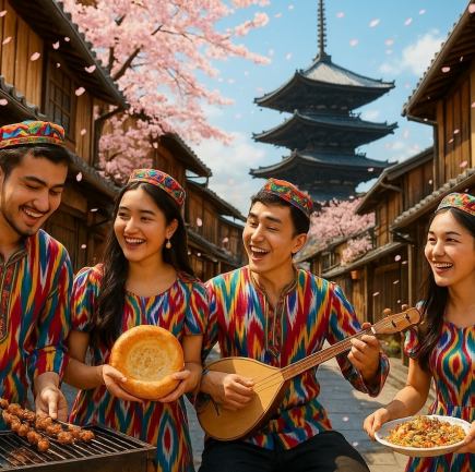 ムカーム饗宴コース(2時間)特別な日に音楽のように豊かで華やかな新疆のごちそうを6000円(税込)