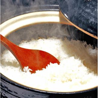 Earthenware pot white rice <2 go>