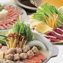 選べる鍋　祇園コース全8品　料理3500円　生ビール飲み放題込み 5500円